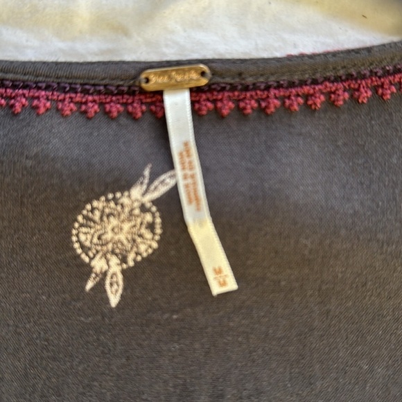 Free People Embroidered Empire Kimono Sleeve Dress, M - Picture 10 of 10